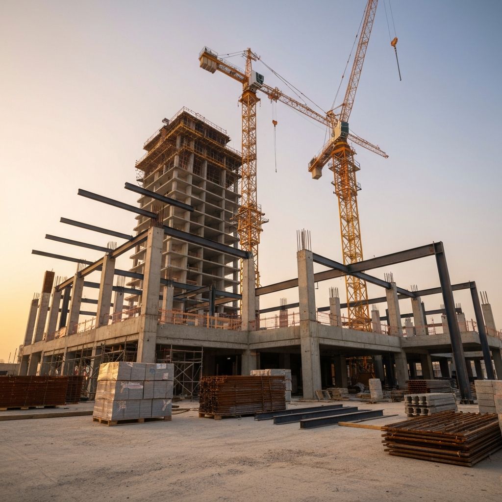 Large-scale construction site