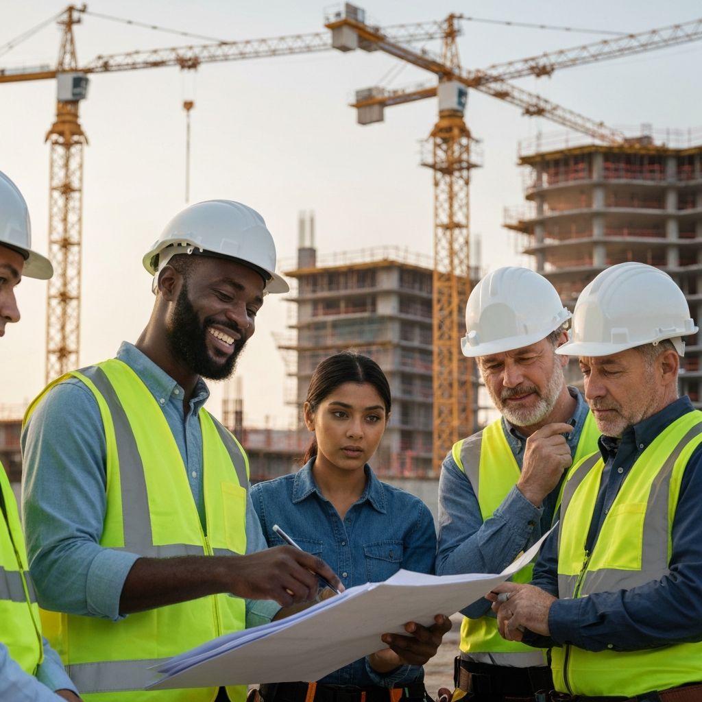 Diverse construction team