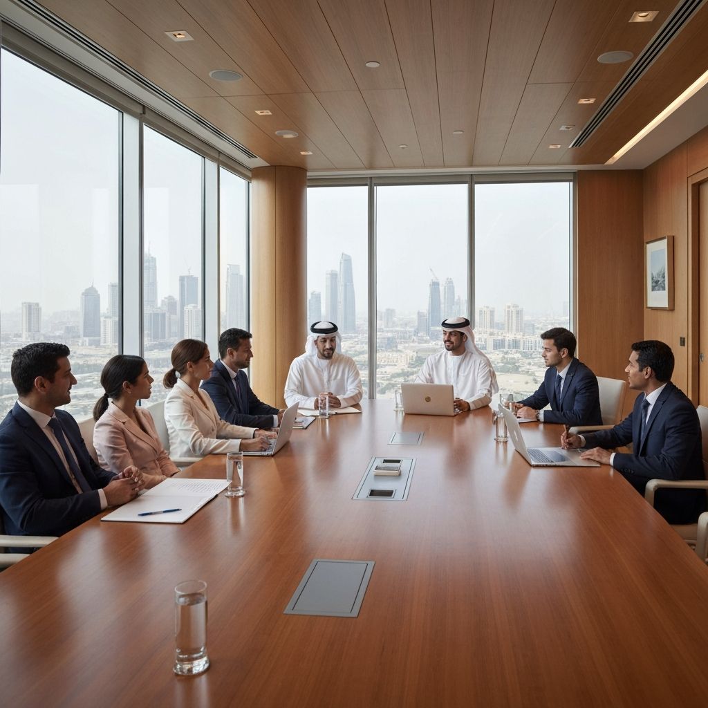 Emirati business meeting